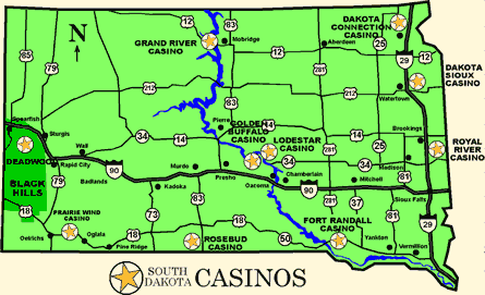 South Dakota Casino Map